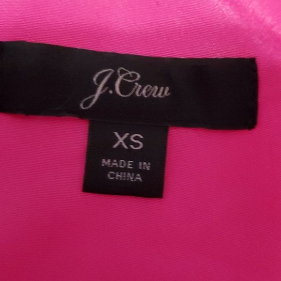 J. Crew Barbie Pink Accordion Pleated Elegant Event Sleveless Babydoll Top - Picture 7 of 8